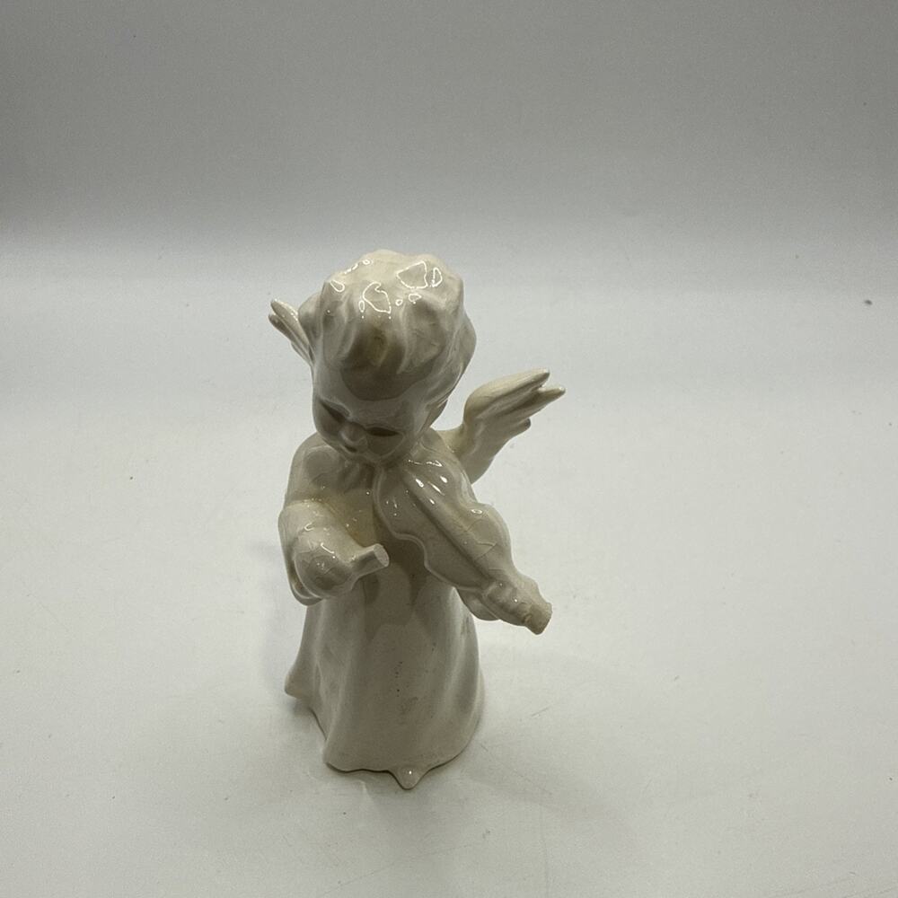 GOEBEL Sacrart Angel HX258 Violin White Porcelain W Germany Vintage *